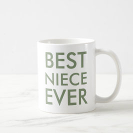 Caneca De Café Best Niece Ever Mug Modern elegante simples