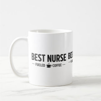 Caneca De Café Best Nurse Fueled by Coffee Mug
