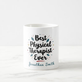 Caneca De Café Best Physical Therapist Ever Typography Gift