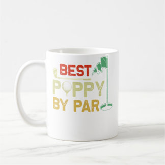 Caneca De Café Best Poppy By Par Fathers Day Golf Father'S Day Go