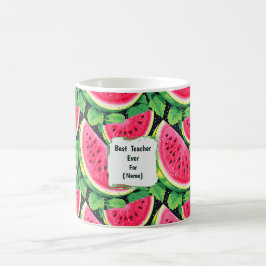 Caneca De Café Best Teacher Ever – Watermelon Coffee Mug