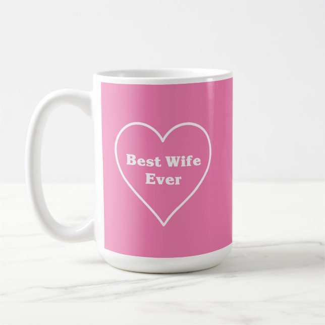 Caneca De Café Best wife ever  (Esquerda)