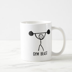 Caneca De Café Besta da academia exercício engraçado de musculaçã