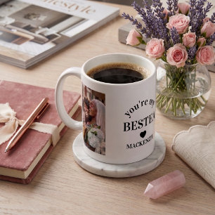 Caneca De Café Bestea Personalizado (melhor amiga + chá) texto 2 