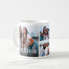 Caneca De Café Bestie Trendy Typografia 4 Foto Keepsasak