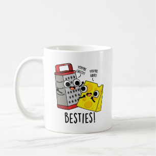 Caneca De Café Besties Engraçado Queijo Grater Pun
