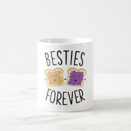 Caneca De Café Besties Para Sempre De Manteiga De Amendoim Os Mel