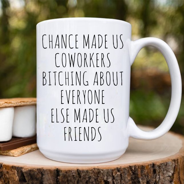 Caneca De Café Bestimento de Trabalho Engraçado / Melhor Amigo do (Funny Work bestie / Office Coworker Best Friend Coffee Mug)