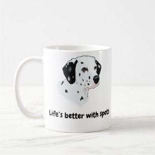 Caneca De Café BESTSELLER! Dalmaciano - A vida é melhor...