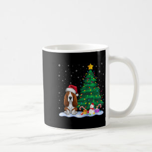 Caneca De Café Bet Hound Dog Xmas Tree Lights Reindeer Hat Cristo