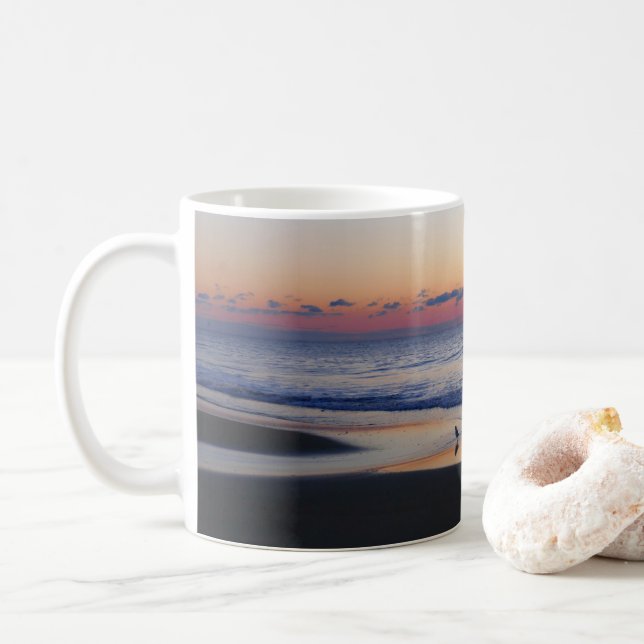 Caneca De Café Bethany Beach Sunrise I (Com Donut)