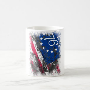 Caneca De Café Betsy Ross Flag 1776 Patriótico 4 de julho