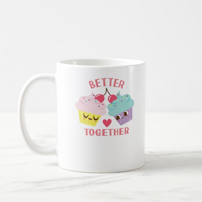 Caneca De Café Better Together Love Heartfelt Design  (Esquerda)