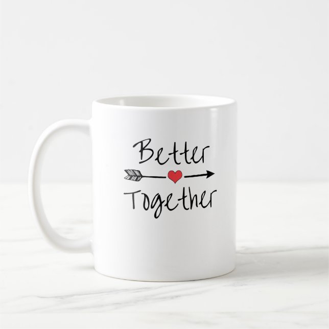 Caneca De Café Better Together Modern Aesthetic  (Esquerda)