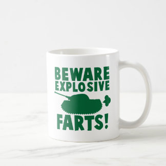 Caneca De Café Beware EXPLOSIVO FARTS!