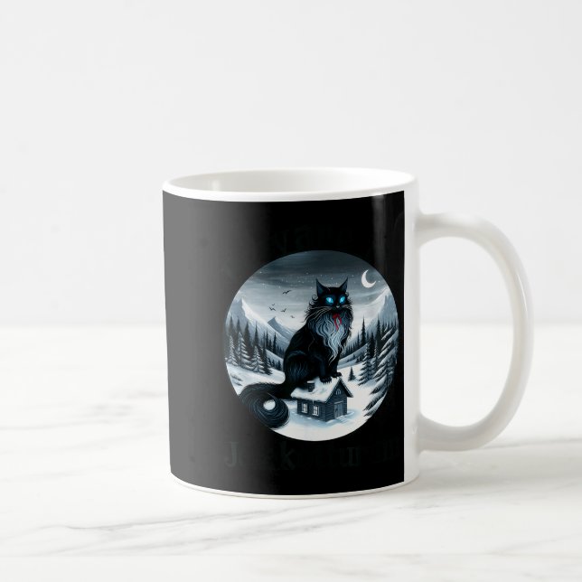 Caneca De Café Beware The Jolakotturinn Yule Cat Icelandic Christ (Direita)