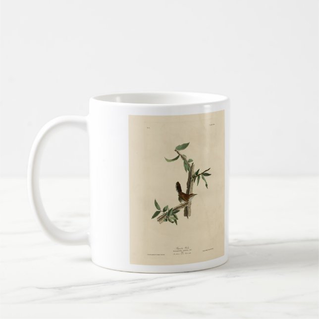 Caneca De Café Bewick's Wren from Audubon's Birds of America (Esquerda)