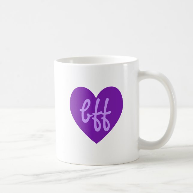 Caneca De Café bff em roxo (Direita)