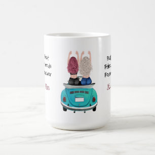 Caneca De Café BFF - Loira e Cabeça Vermelha