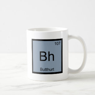 Caneca De Café Bh - Símbolo de Elemento Químico de Química Magoa 
