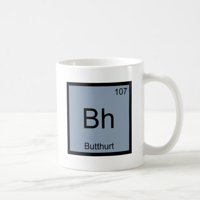 Caneca De Café Bh - Símbolo de Elemento Químico de Química Magoa  (Direita)