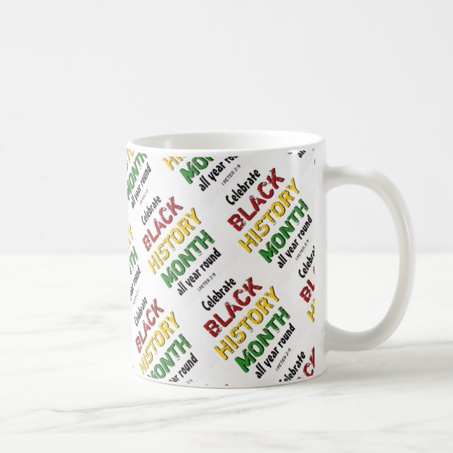Caneca De Café BHM Motivacional MÊS DE HISTÓRIA NEGRA (Direita)