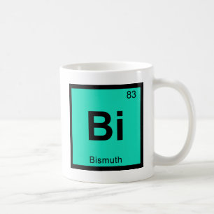 Caneca De Café Bi - Química do Bismuto Símbolo da Tabela Periódic