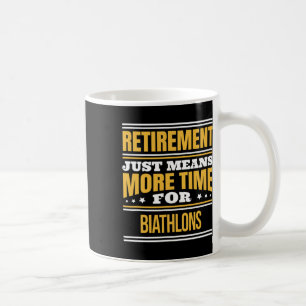 Caneca De Café Biathlon Aposentado Lover Funny Runner Dizendo Ret