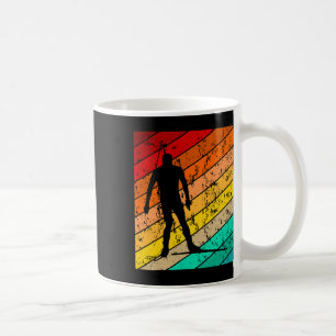 Caneca De Café Biathlon Biathlet Skier Skiing Ski Vintage Retro 2