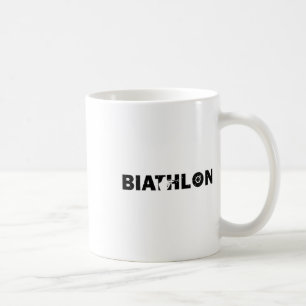 Caneca De Café Biathlon Funny Biathlete Saindo Espiando Alvo Sp