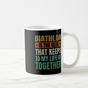 Caneca De Café Biathlon Mantém Minha Vida Junta Aos Esportes Biat