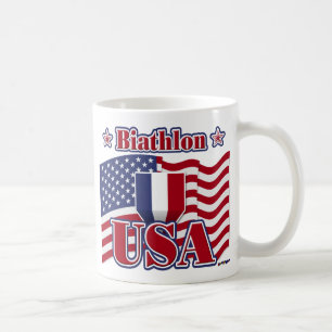 Caneca De Café Biathlon USA