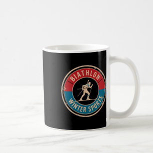 Caneca De Café Biathlon Winter Sports Skifle Sapatando Biath