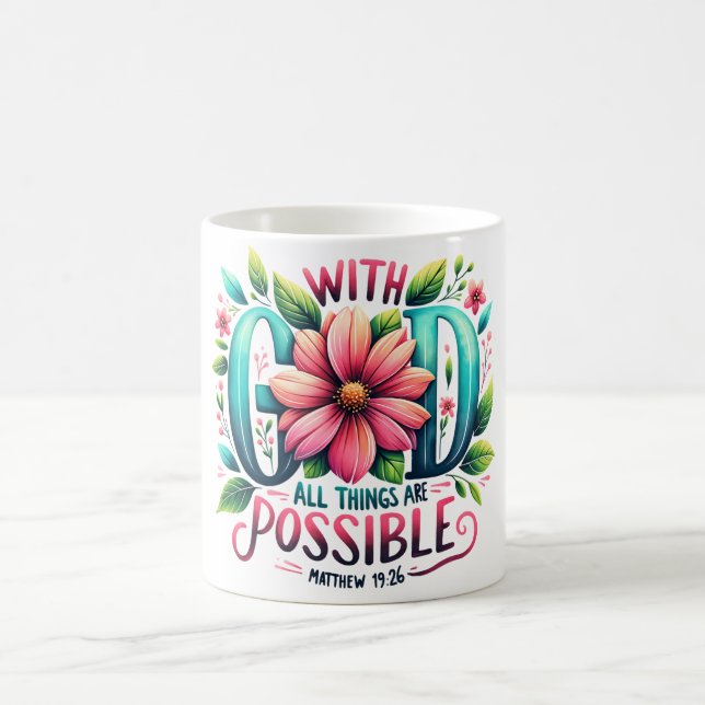 Caneca De Café Bíblia Cristã Inspiradora Verse Coffee Mug (Centro)