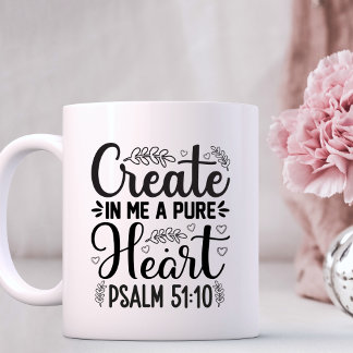 Caneca De Café Bíblia Cristã Versa Escritura Personalizada