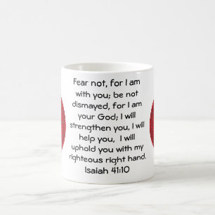 Caneca De Café Bíblia Versa citação Inspiracional Isaiah 41:10