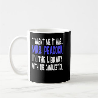 Caneca De Café Biblioteca Peacock Candlestick - pista