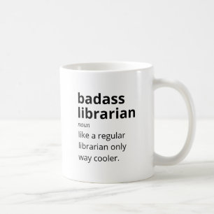Caneca De Café Bibliotecário Badass Como Um Médico Bibliotecário