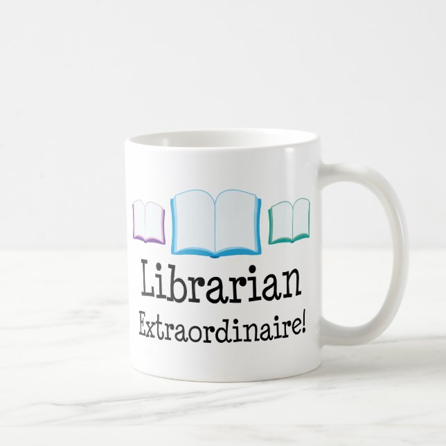 Caneca De Café Bibliotecário Extraordinaire (Direita)