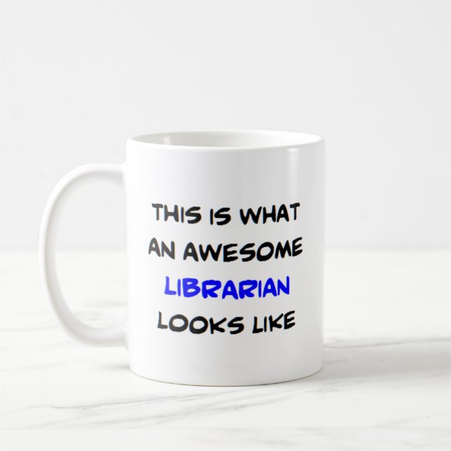 Caneca De Café bibliotecário incrível (Esquerda)