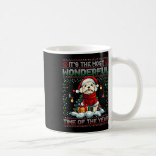 Caneca De Café Bichon Frise das Árvores de Natal