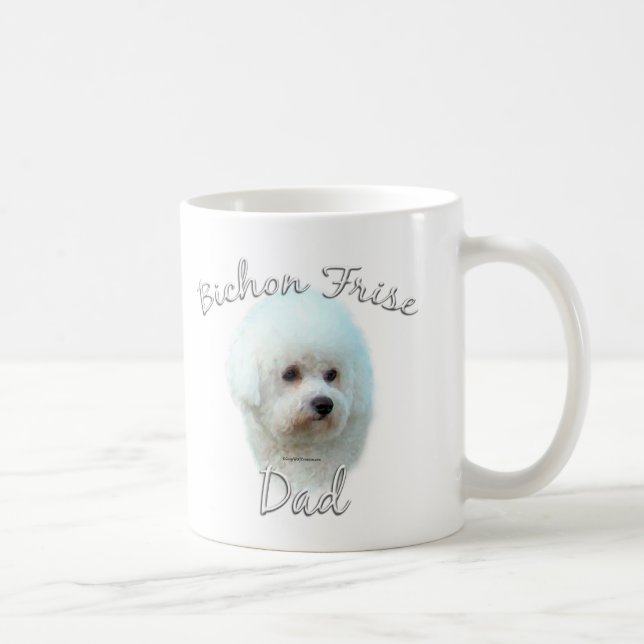 Caneca De Café Bichon Frise Pai 2 (Direita)