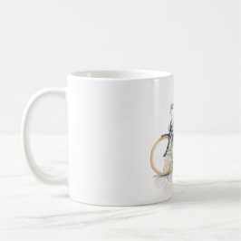 Caneca De Café Bicicleta Azul Bike