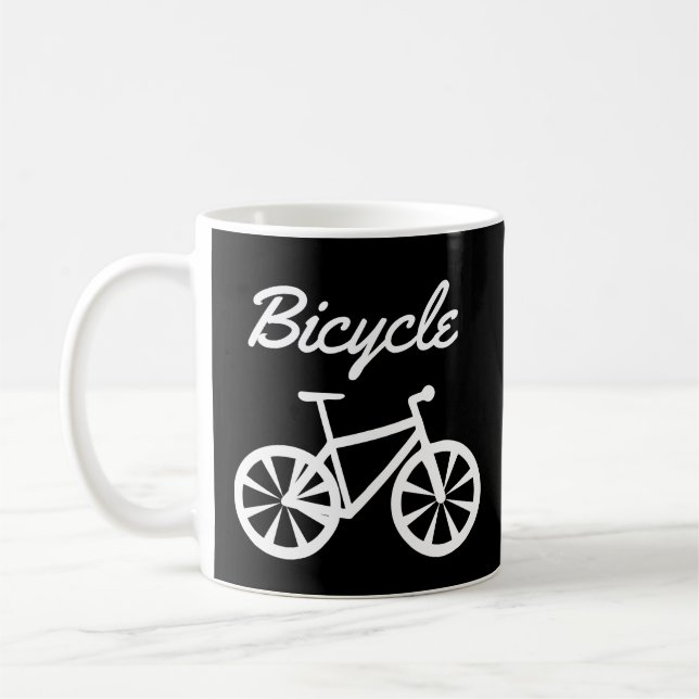 Caneca De Café Bicicleta de Montanha Divertida (Esquerda)