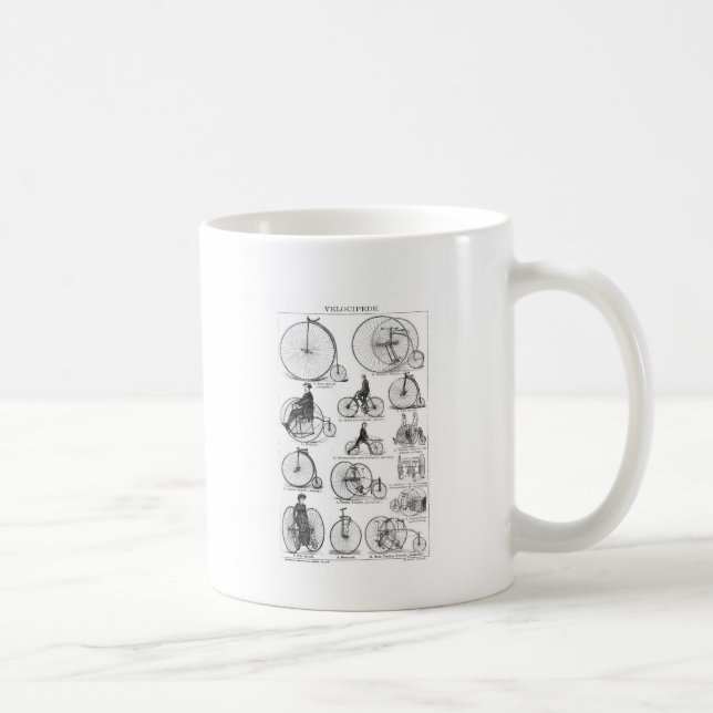 Caneca De Café Bicicleta de Roda Alta Penny Farthing (Direita)
