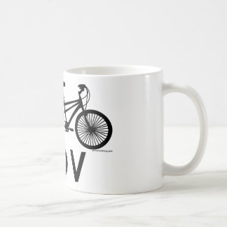 Caneca De Café Bicicleta do Tandem de HOV