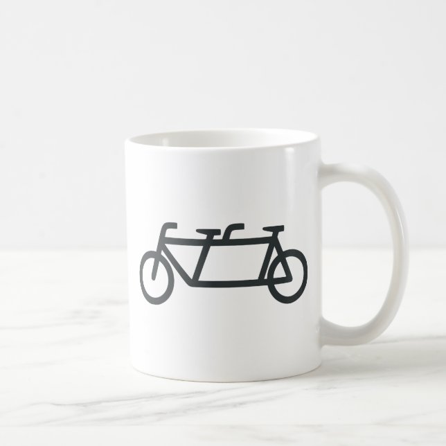 Caneca De Café Bicicleta em tandem (Direita)
