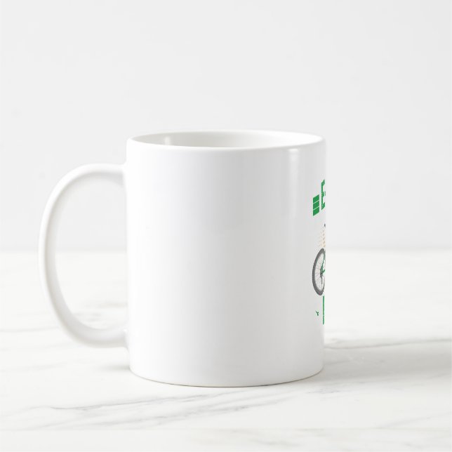 Caneca De Café Bicicleta Mas Legal | para Ciclistas (Esquerda)