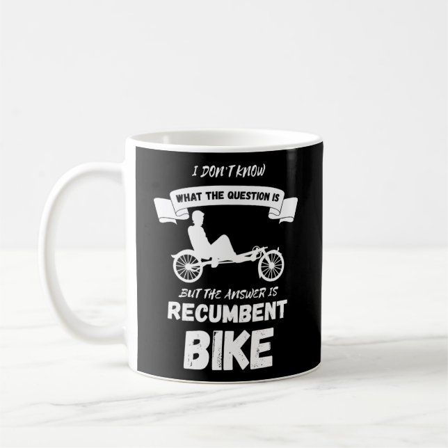 Caneca De Café Bicicleta Recumbente Eu Não Conheço Trik Recumbent (Esquerda)