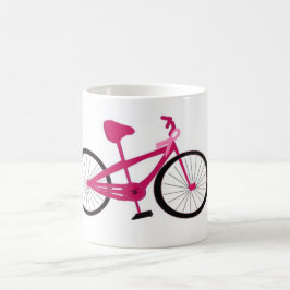 Caneca De Café Bicicleta Rosa Com Laço Rosa